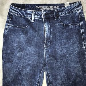 Acid Washed High Wasted Skinny Jeans